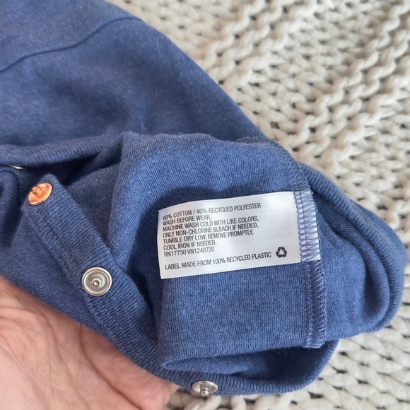 Cloud Island Unisex Baby Blue Romper 0-3 Months - Picture 5 of 5